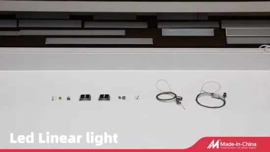 40W 4000lm CE SAA Aluminium starre LED-Büro-Hängeleuchte mit Streifen